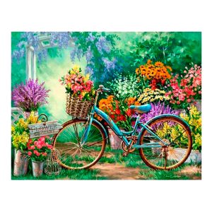 Diamond Painting - Flower bike 40 x 50 cm
