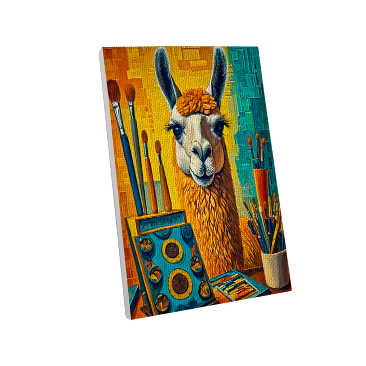 Oil Painting - Llama Painter 20 x 30 cm