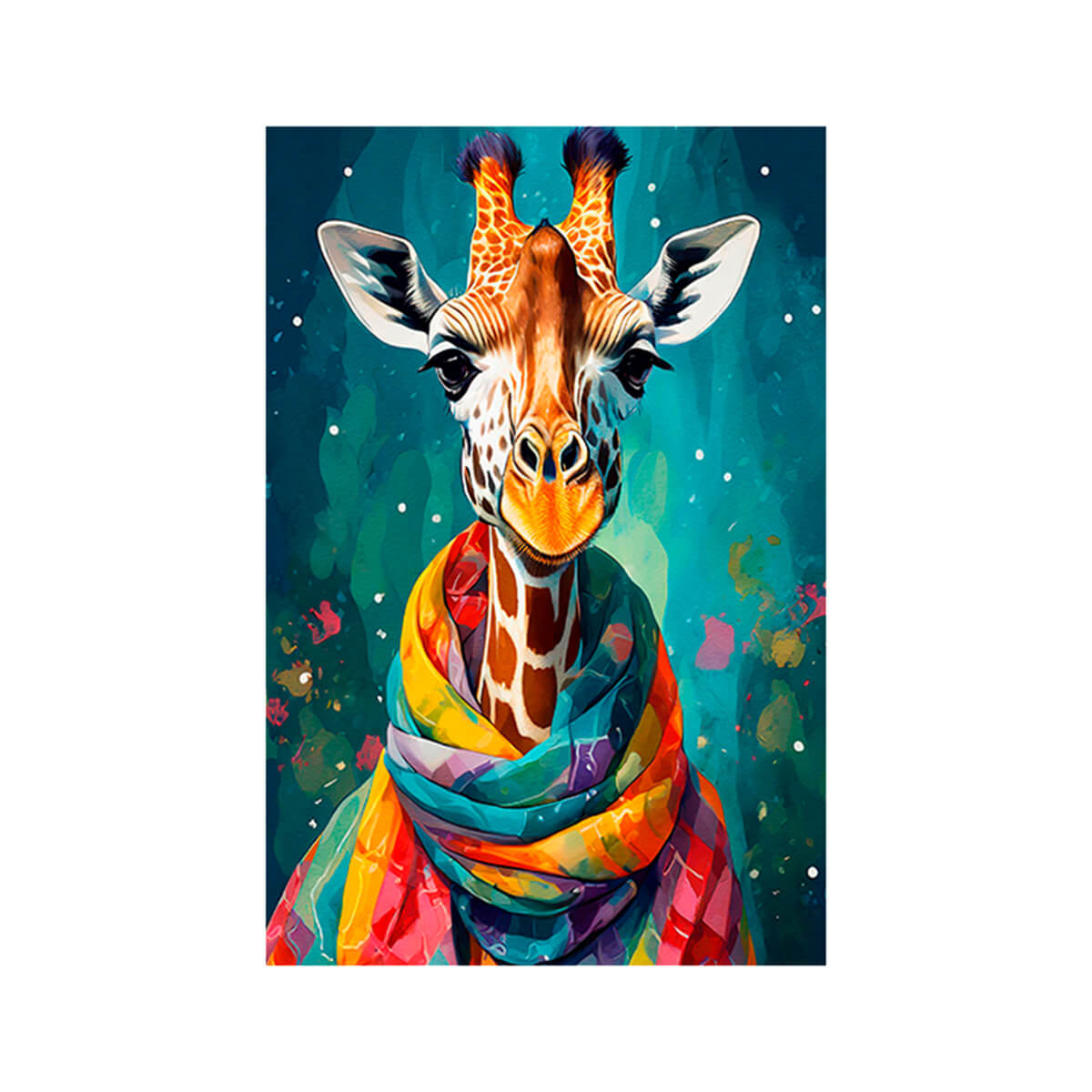 Diamond Painting - Scarf Giraffe 20 x 30 cm