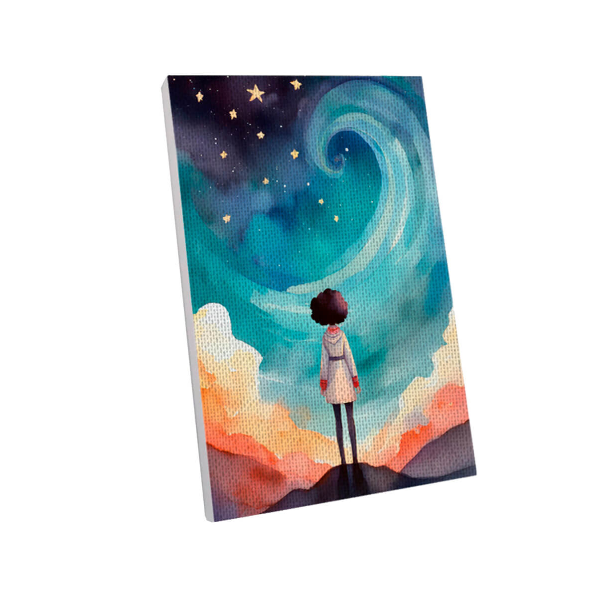 Oil Painting - Starring at the Stars 20 x 30 cm